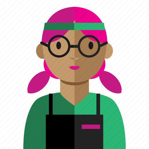 Avatar, grocery, nerd, sell, woman icon - Download on Iconfinder