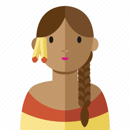 America, avatar, etnic, indian, woman icon - Download on Iconfinder