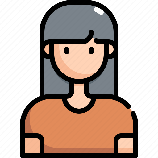 Avatar, girl, hair, long, profile, user, woman icon - Download on Iconfinder