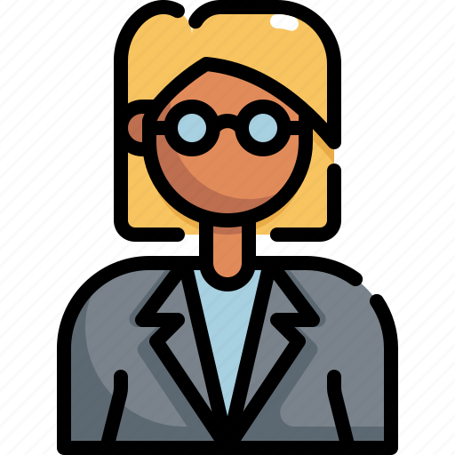 Avatar, bussiness, girl, glasses, profile, user, woman icon - Download on Iconfinder