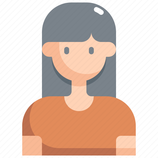 Avatar, girl, hair, long, profile, user, woman icon - Download on Iconfinder