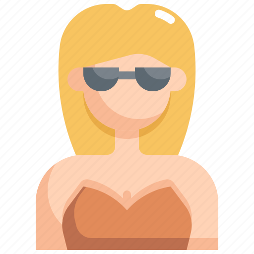 Avatar, girl, glasses, profile, sunglasses, user, woman icon - Download on Iconfinder