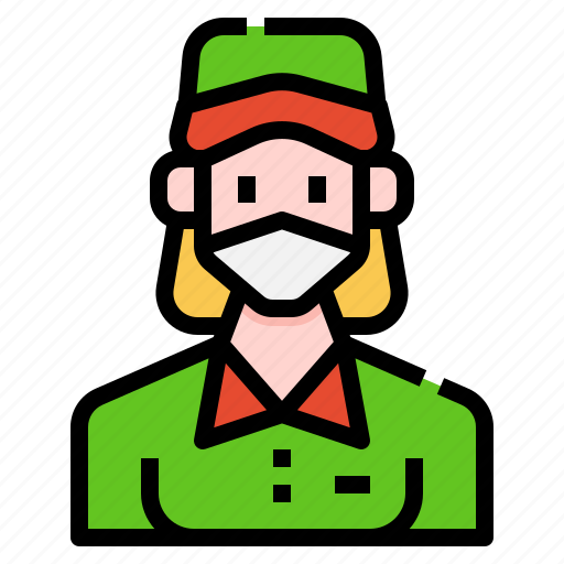 Avatar, delivery, mask, medical, people, user, woman icon - Download on Iconfinder