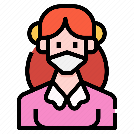 Avatar, girl, mask, medical, people, user, woman icon - Download on Iconfinder