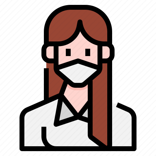 Mask, medical, people, teen, user, woman icon - Download on Iconfinder