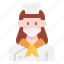 avatar, chef, mask, medical, people, user, woman 
