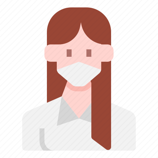 Mask, medical, people, teen, user, woman icon - Download on Iconfinder