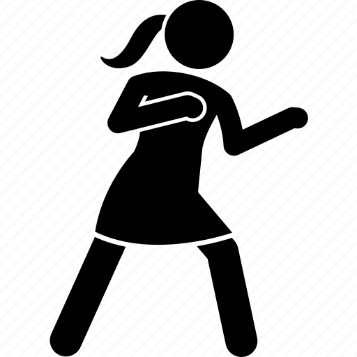 Woman, ready, female, fight, fighter, attack, stance icon - Download on Iconfinder