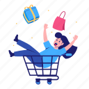 cart, add to cart, shopping bag, woman, online, shopping, commerce, shop 