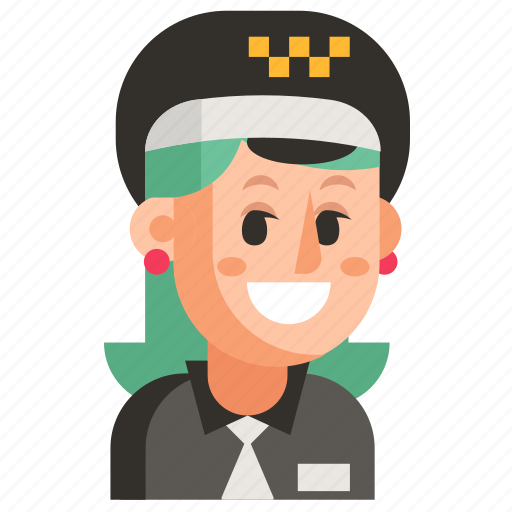 Avatar, job, profession, taxi driver, user, woman, work icon - Download on Iconfinder