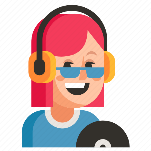 Avatar, dj, job, profession, user, woman, work icon - Download on Iconfinder