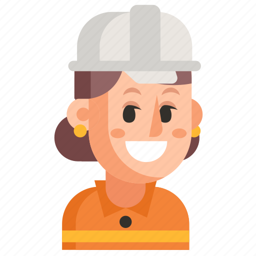 Avatar, job, profession, road worker, user, woman, work icon - Download on Iconfinder