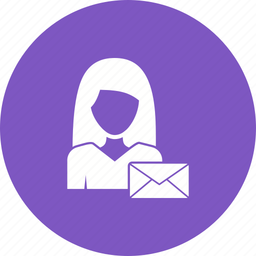 Business, envelope, letter, office, paper, woman, work icon - Download on Iconfinder