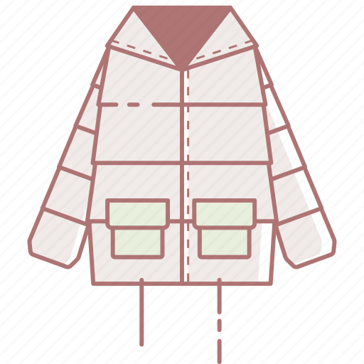 Clothes, coat, down, fashion, jacket, winter, women icon - Download on Iconfinder