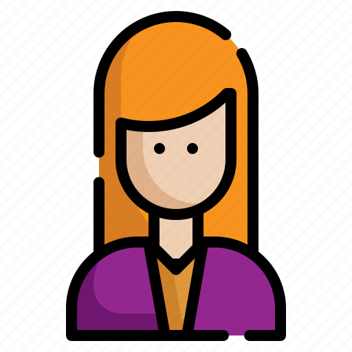 Female, woman, girl, avatar, profile, account, people icon - Download on Iconfinder