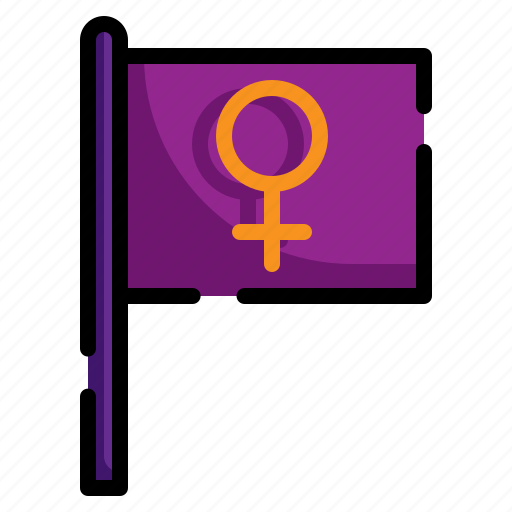 Day, female, feminism, flag, women icon - Download on Iconfinder