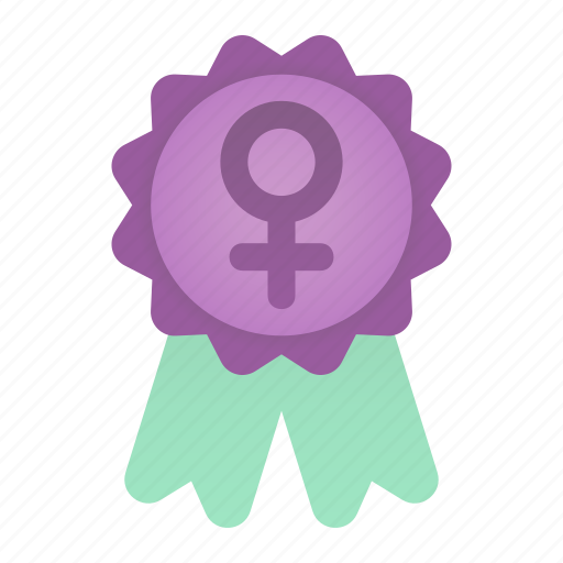 Appreciation, award, badge, feminism, gender, miscellaneous, woman icon - Download on Iconfinder