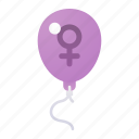 ballon, femenine, feminism, woman, women