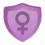 female, feminism, gender, protection, security, shield, women 