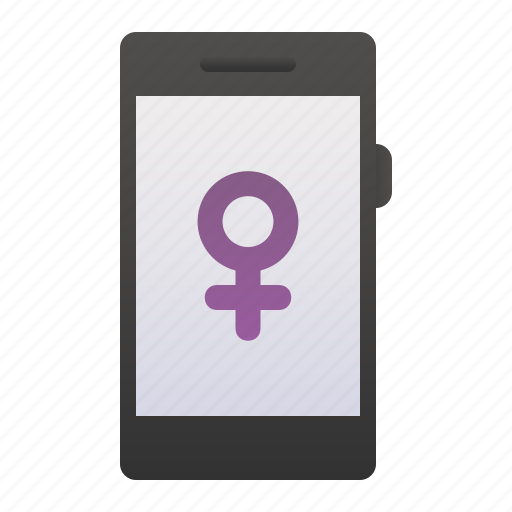 Communication, female, gender, phone, smartphone, women icon - Download on Iconfinder
