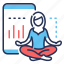 meditation, smartphone, tracker, yoga 