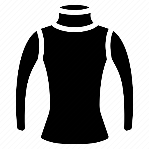 Clothing, jumper, neck, solid, turtle, womens icon - Download on Iconfinder