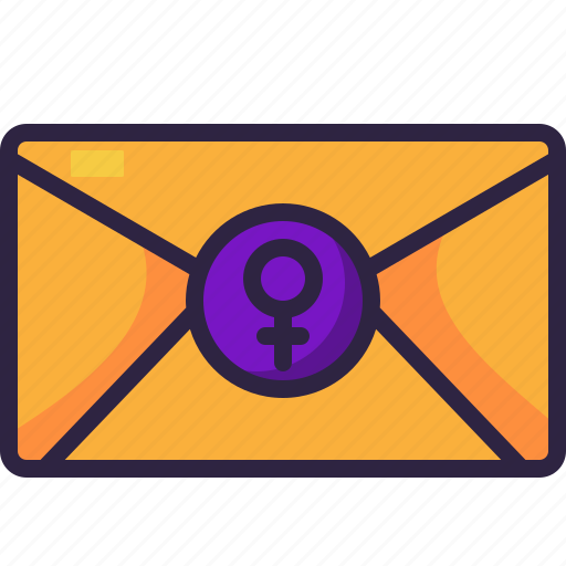 Mail, message, email, womens, communications, envelope icon - Download on Iconfinder