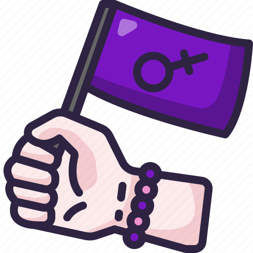 Woman, womens, march, feminism, gender, female, flag icon - Download on Iconfinder