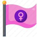 feminism, banner, girl, gender, female, venus, flag, woman, sign