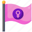 feminism, banner, girl, gender, female, venus, flag, woman, sign 