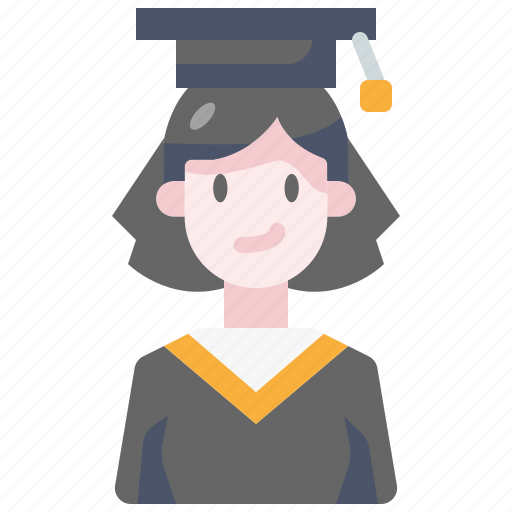 Graduation, graduate, student, college, cap, education, user icon - Download on Iconfinder