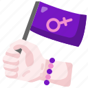 woman, womens, march, feminism, gender, female, flag, girl, hand