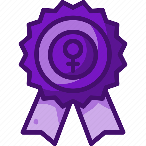Appreciation, feminism, gender, badge, award, woman icon - Download on Iconfinder