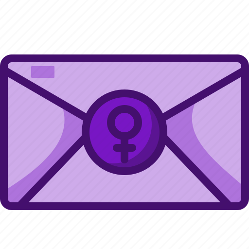 Mail, message, email, womens, communications, envelope icon - Download on Iconfinder