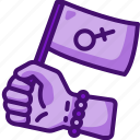 woman, womens, march, feminism, gender, female, flag, girl, hand