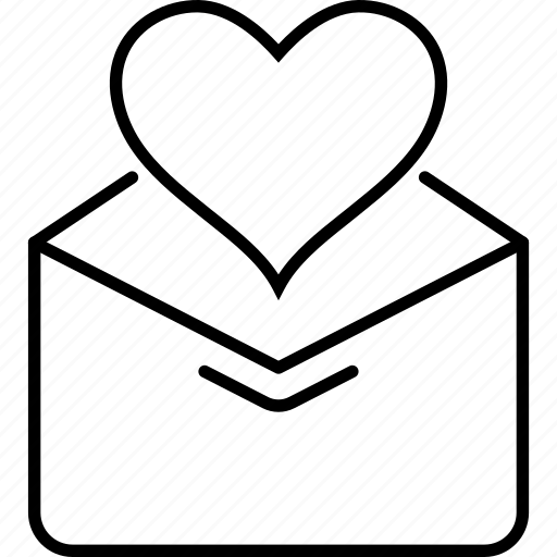 Heart, letter, love, message, valentine icon - Download on Iconfinder
