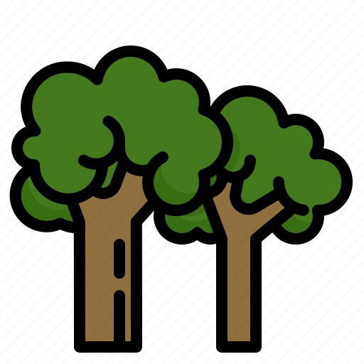 Tree, trees, forest, wild, ecology, woodland, plant icon - Download on Iconfinder