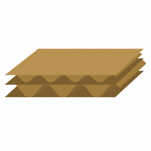 Corrugatedcardboard, cardboard, fibreboard, doublewall, package, material icon - Download on Iconfinder