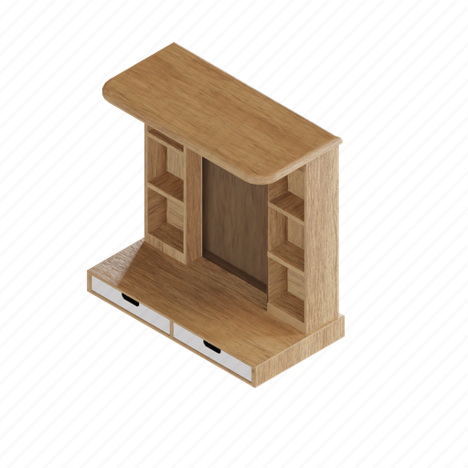 Interior, wooden, decoration, indoor, background, bedroom, living room 3D illustration - Download on Iconfinder