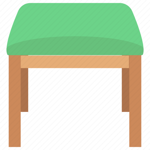 Bedroom furniture, dressing stool, vanity chair, vanity seat, vanity stool icon - Download on Iconfinder