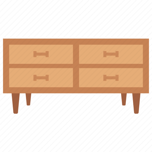 Bedside table, cabinet, drawers, night table, nightstand icon - Download on Iconfinder
