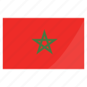 flags, national, world, flag, morocco, country