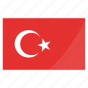 flags, national, world, flag, turkey, country