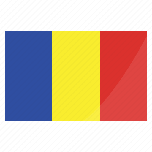 Romania, chad, flags, national, country, flag, world icon - Download on Iconfinder
