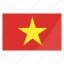 vietnam, flags, national, country, flag, world 