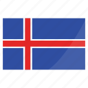 flags, national, world, flag, iceland, country
