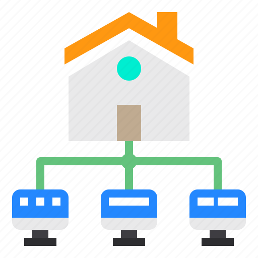 Home, house, monitor, networking icon - Download on Iconfinder