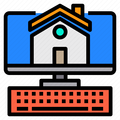 Home, keyboard, monitor, work icon - Download on Iconfinder