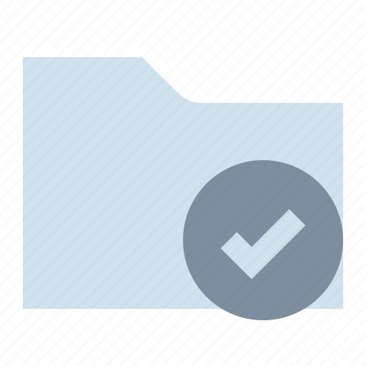 Check, file, folder, storage icon - Download on Iconfinder
