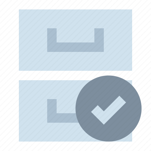 Archive, check, library, storage icon - Download on Iconfinder